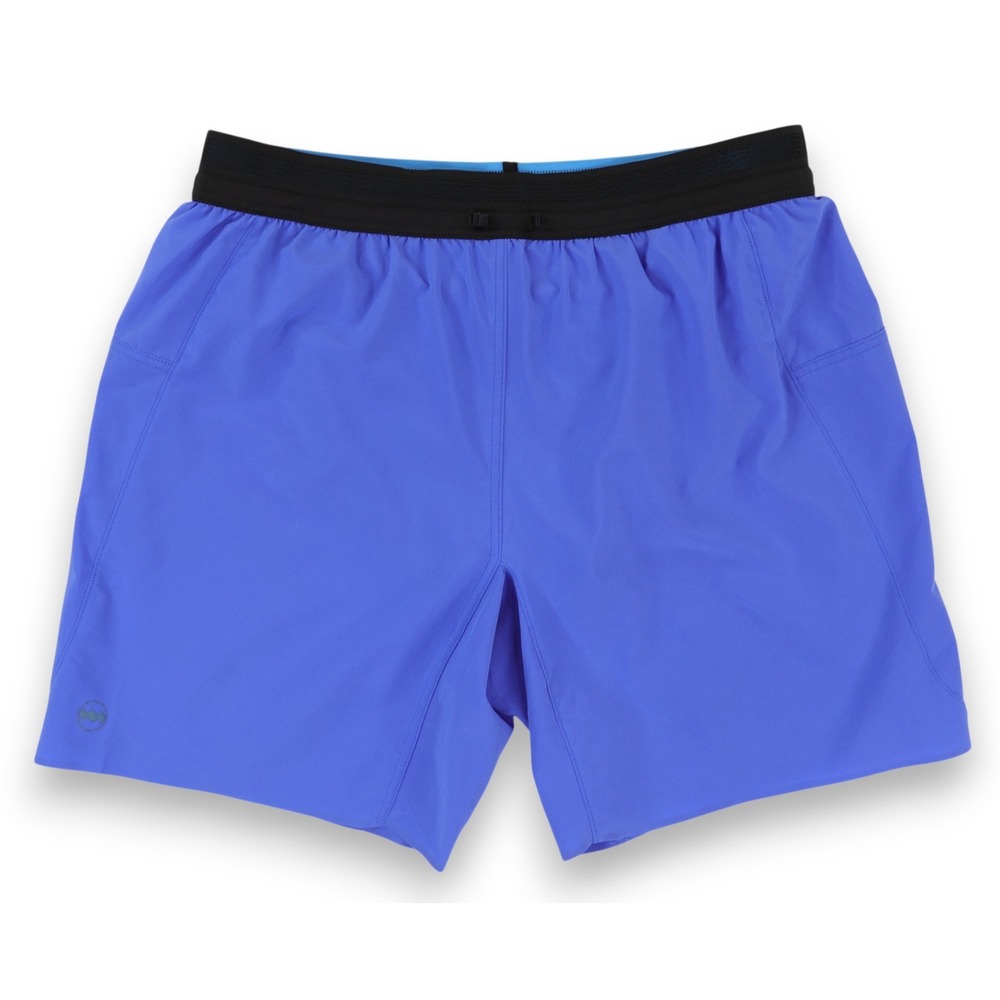 Janji AFO Shorts Mens Medium Blue Running Gym Lined 8" Inseam Athletic READ